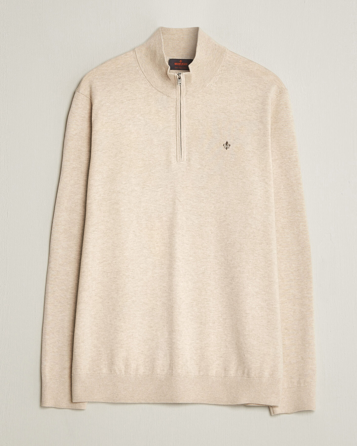 Men | Sweaters & Knitwear | Morris | Riley Half-Zip Khaki