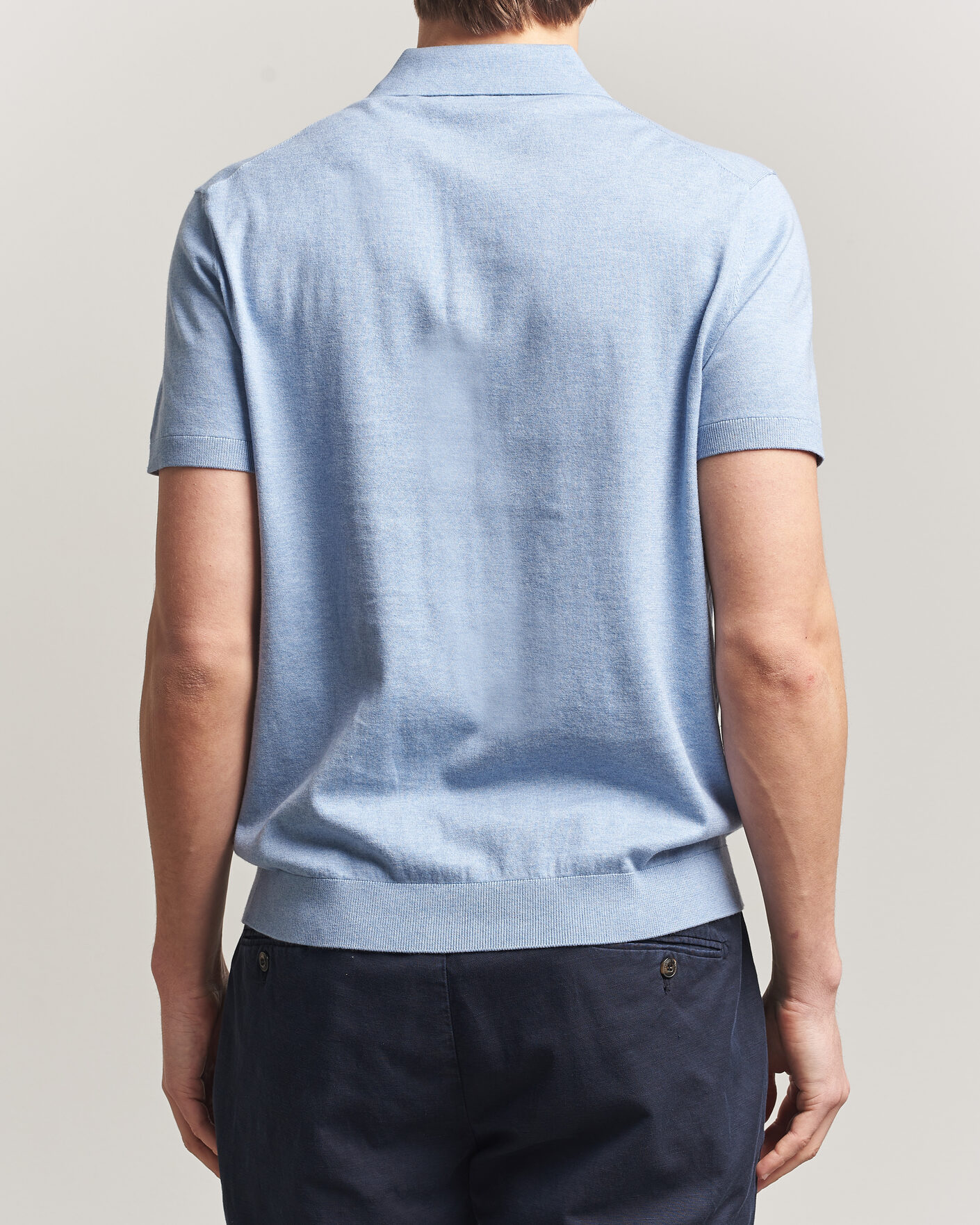 Men | Polo Shirts | Morris | Riley Short Sleeve Polo Light Blue