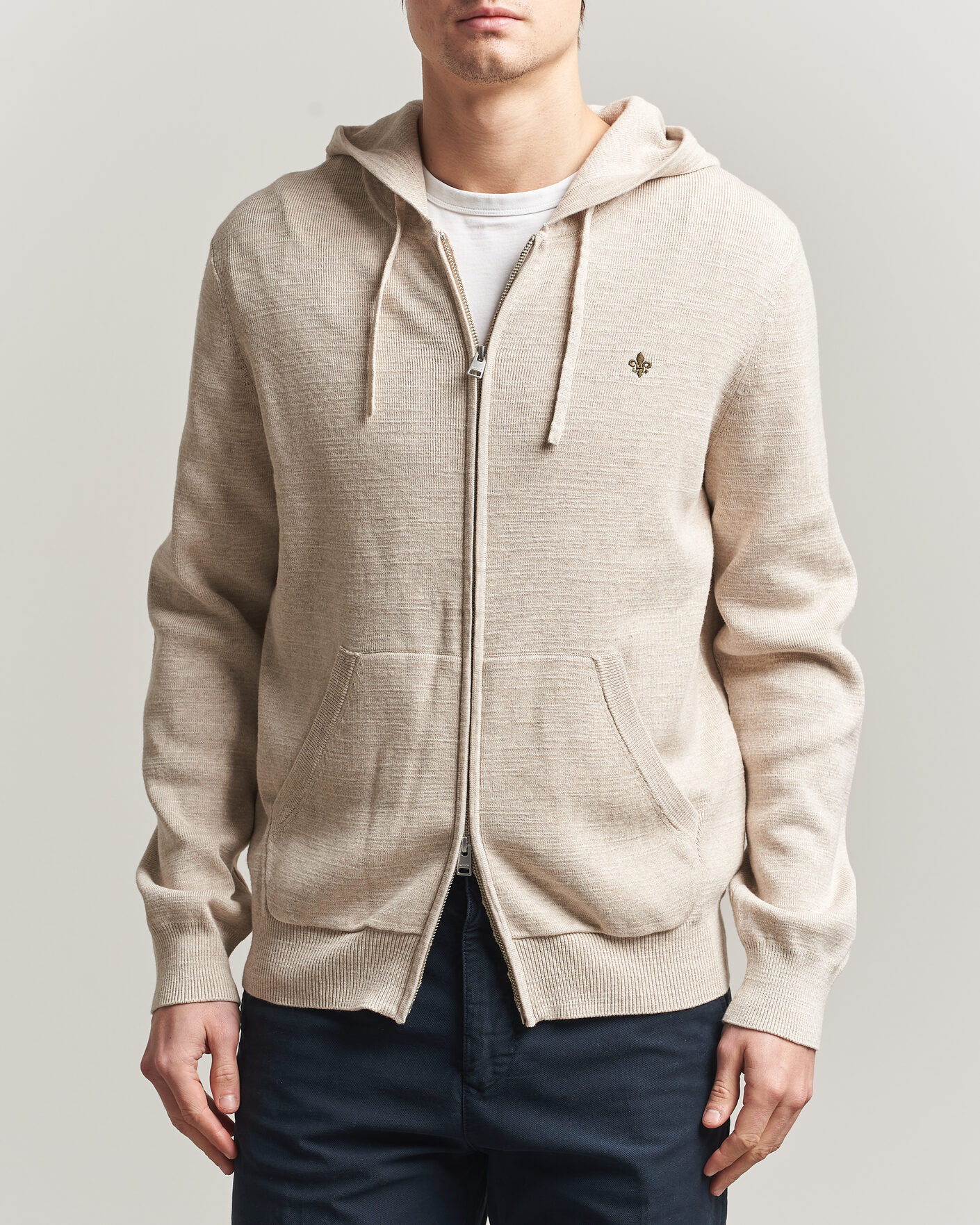 Men | Sweaters & Knitwear | Morris | Randall Full-Zip Hoodie Khaki