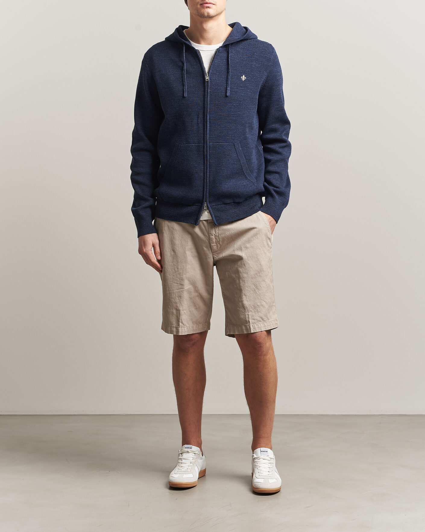 Men | Sweaters & Knitwear | Morris | Randall Full-Zip Hoodie Navy