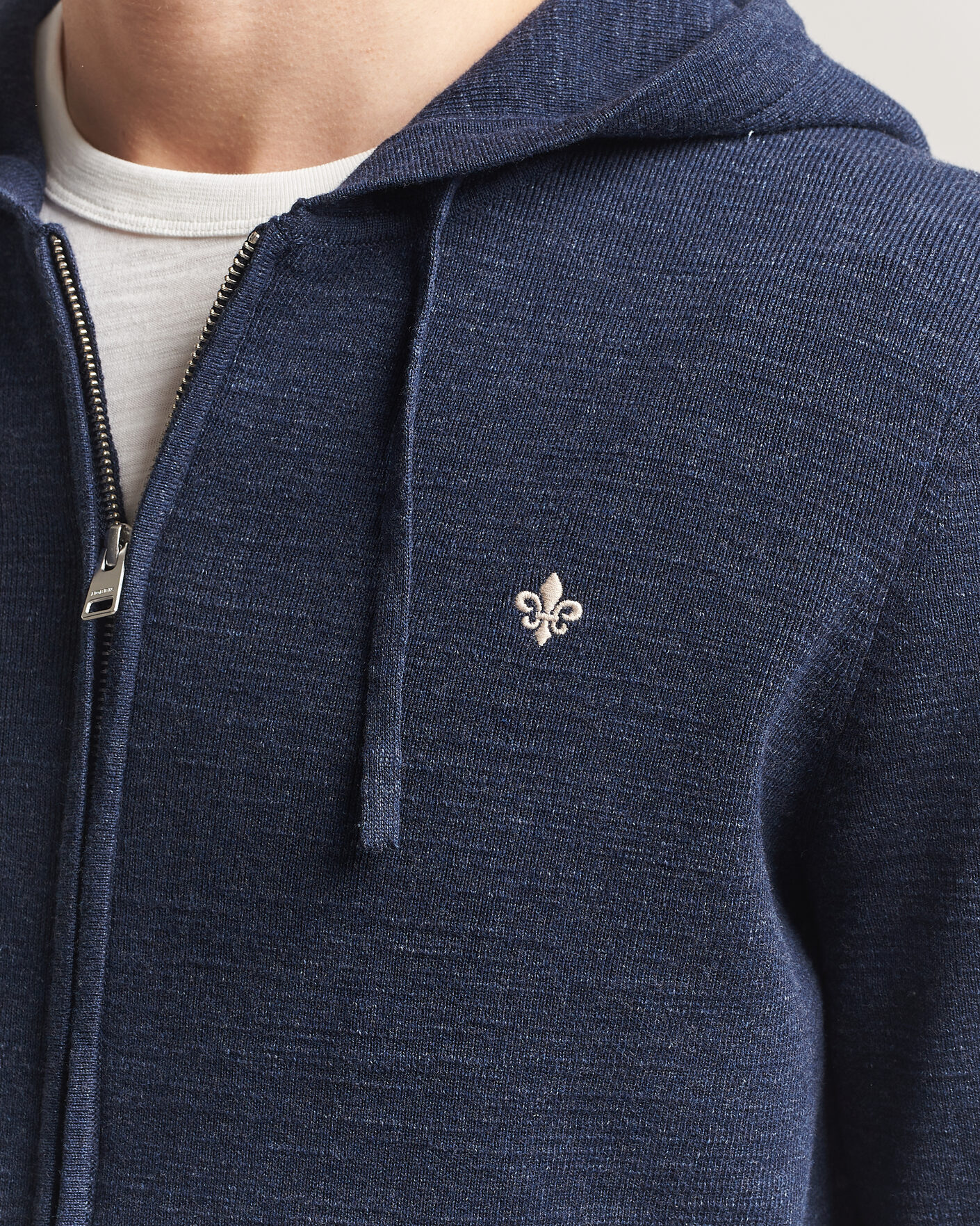 Men | Sweaters & Knitwear | Morris | Randall Full-Zip Hoodie Navy