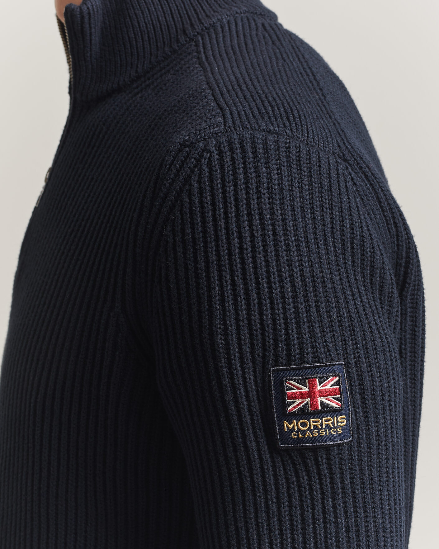 Men | Sweaters & Knitwear | Morris | Brenton Half-Zip Navy