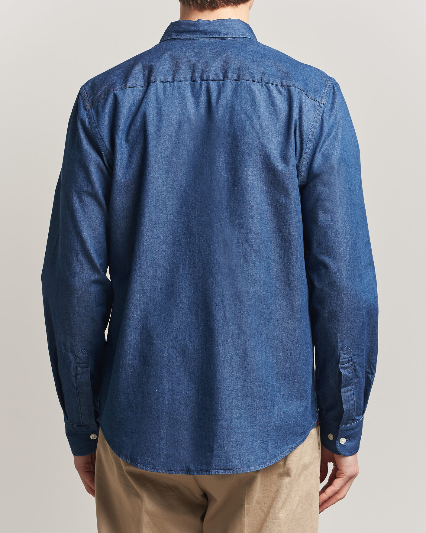 Men | Shirts | Morris | Light Denim Shirt Blue