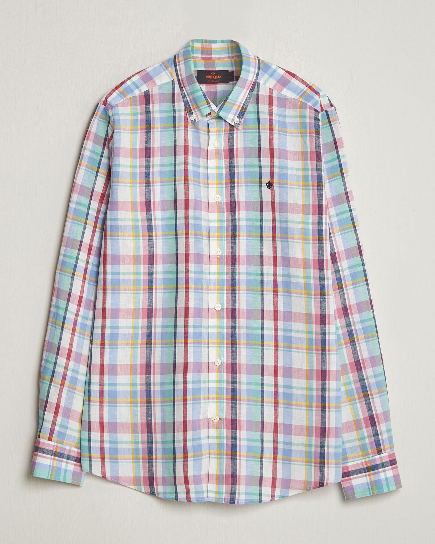 Men | Shirts | Morris | Preppy Check Linen Shirt Multi