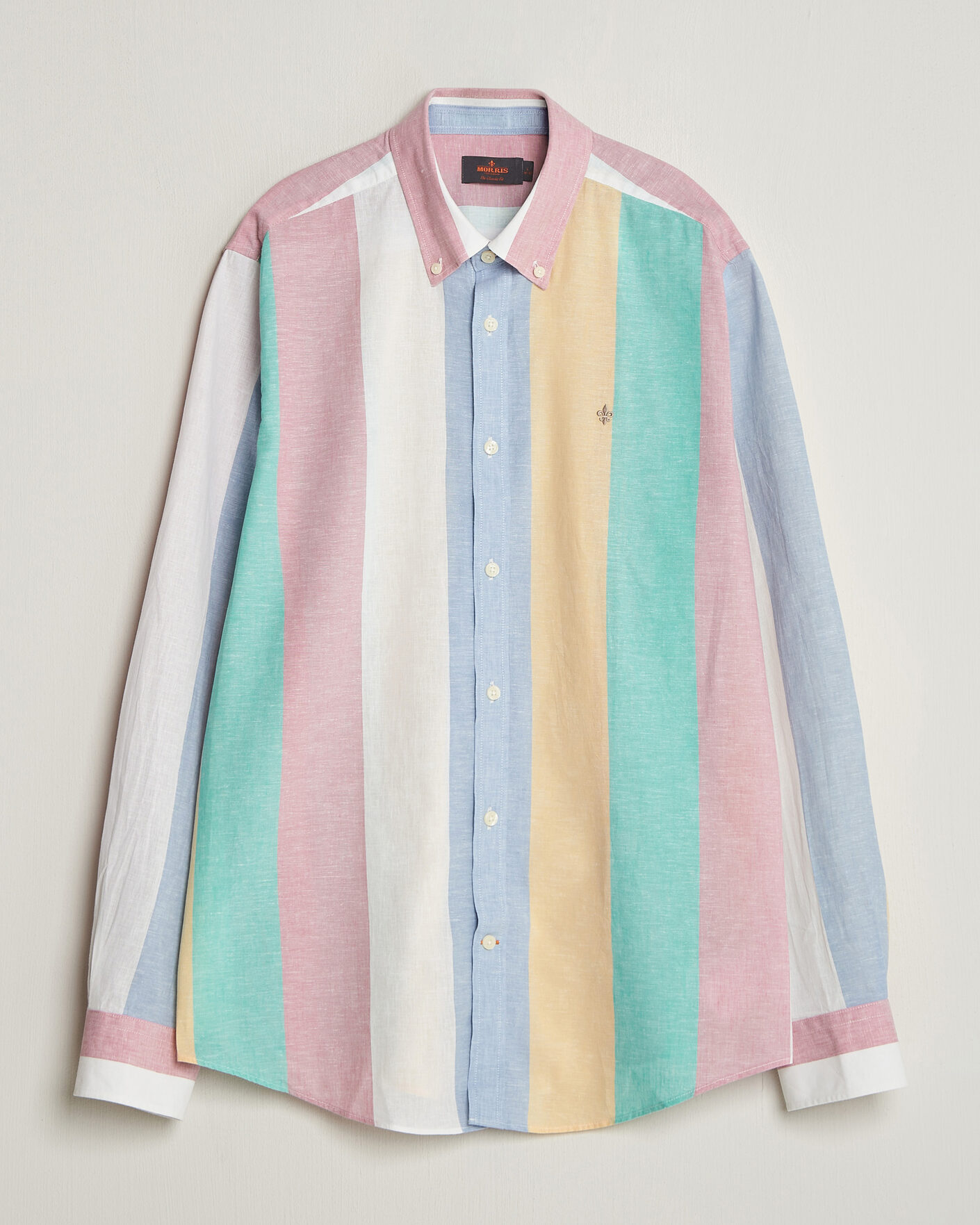 Men | Shirts | Morris | Happy Striped Linen Shirt Multi