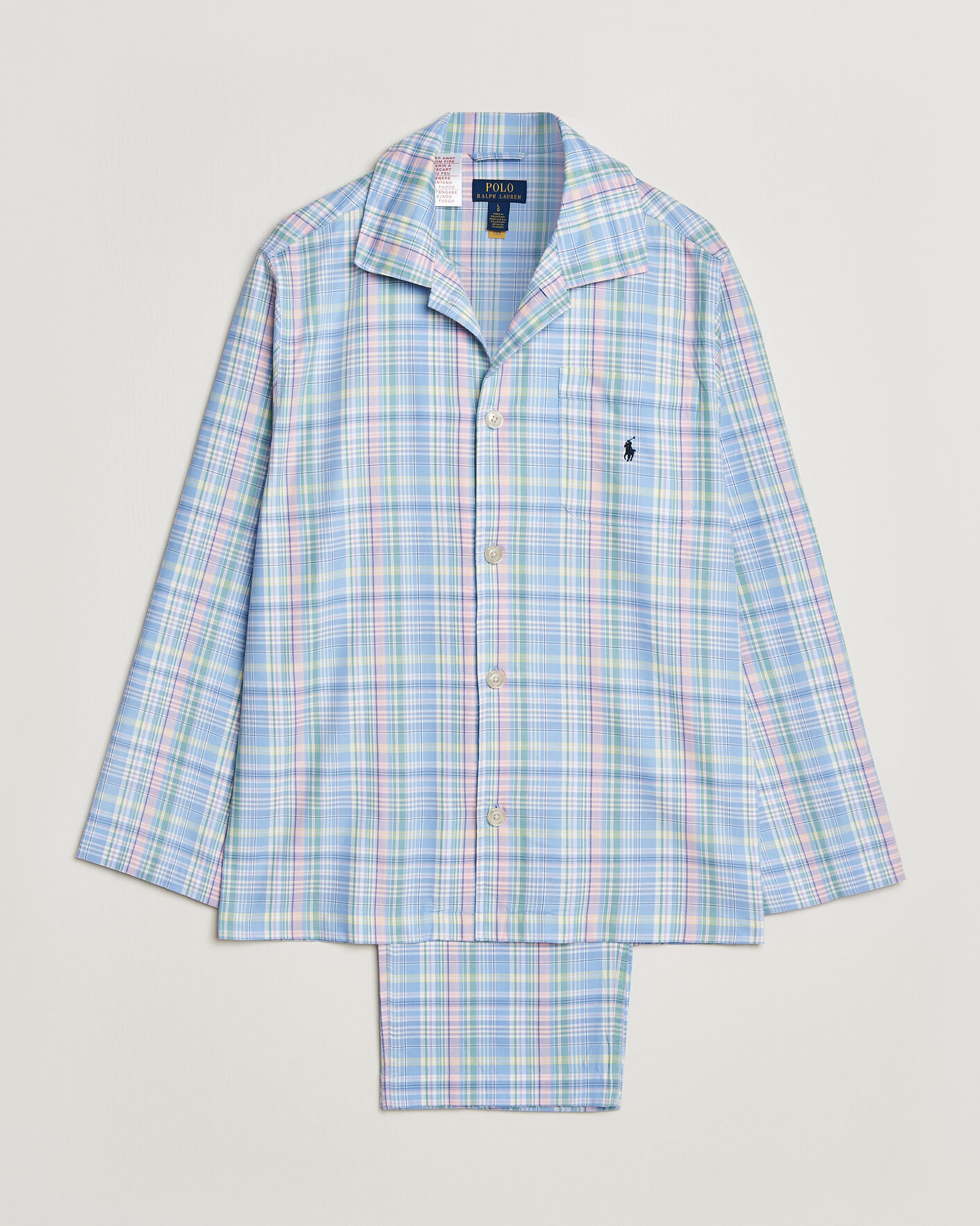 Men | Pyjamas & Robes | Polo Ralph Lauren | Cotton Checked Pyjama Set Multi