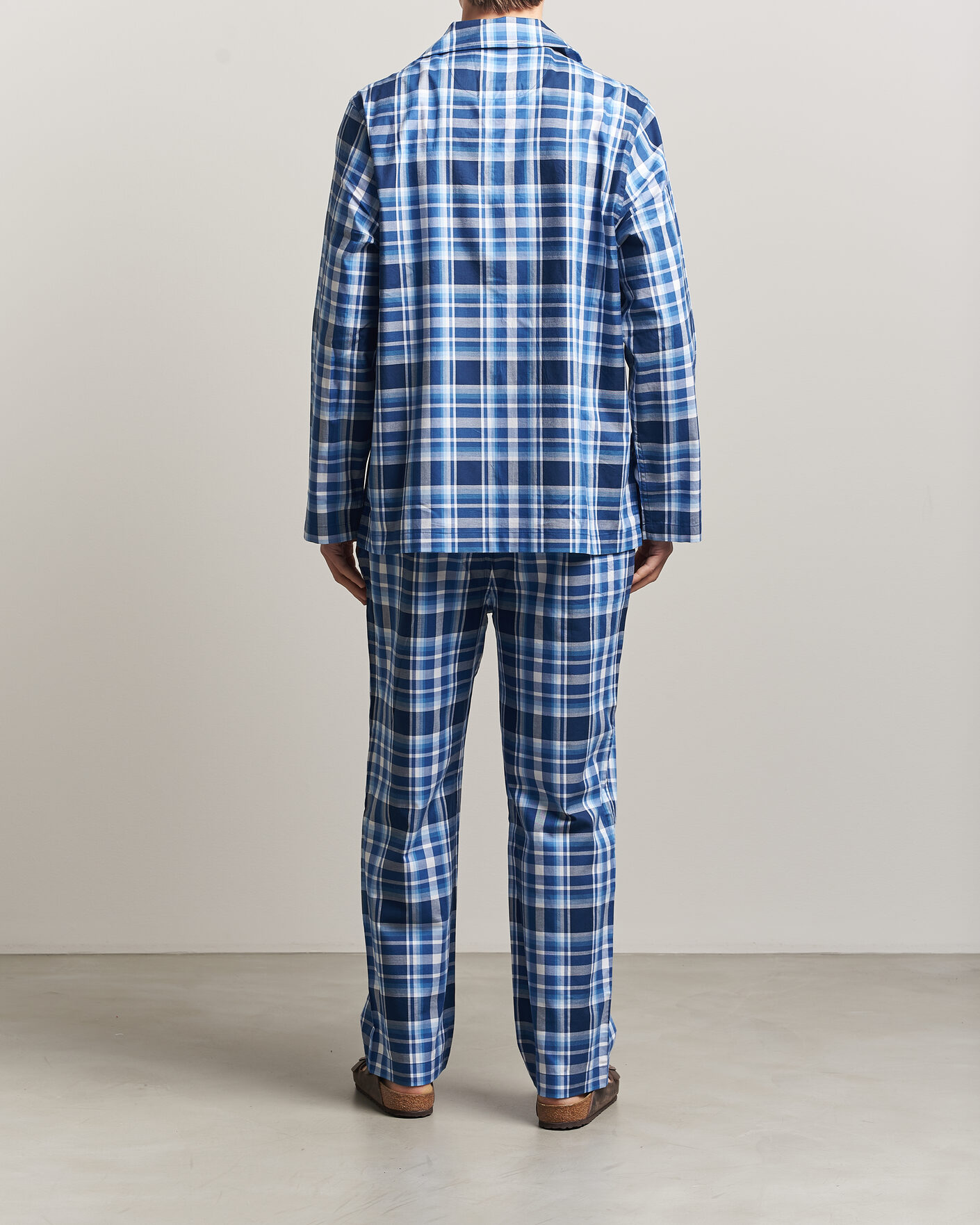 Men | Pyjamas & Robes | Polo Ralph Lauren | Cotton Checked Pyjama Set Blue Multi