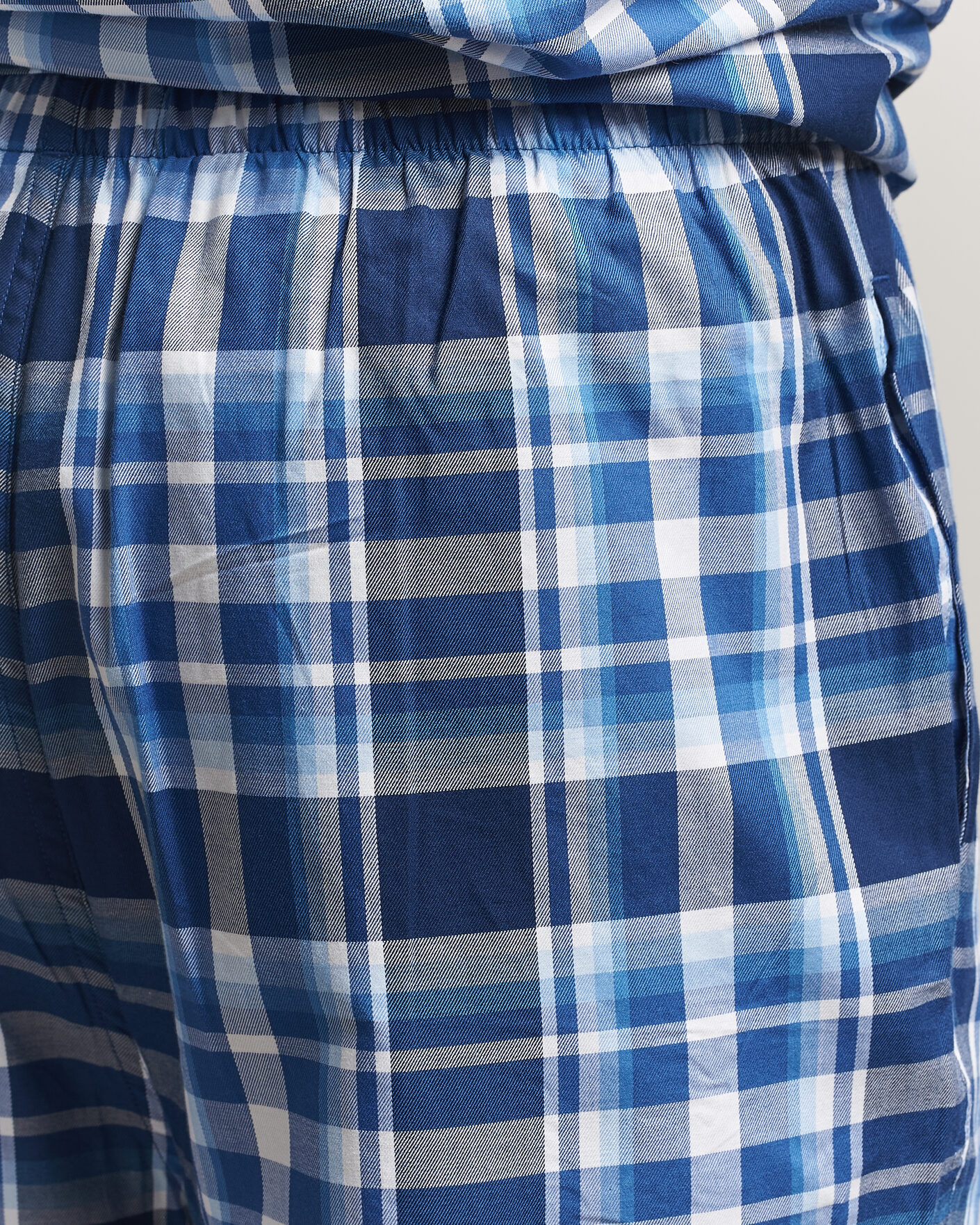 Men | Pyjamas & Robes | Polo Ralph Lauren | Cotton Checked Pyjama Set Blue Multi