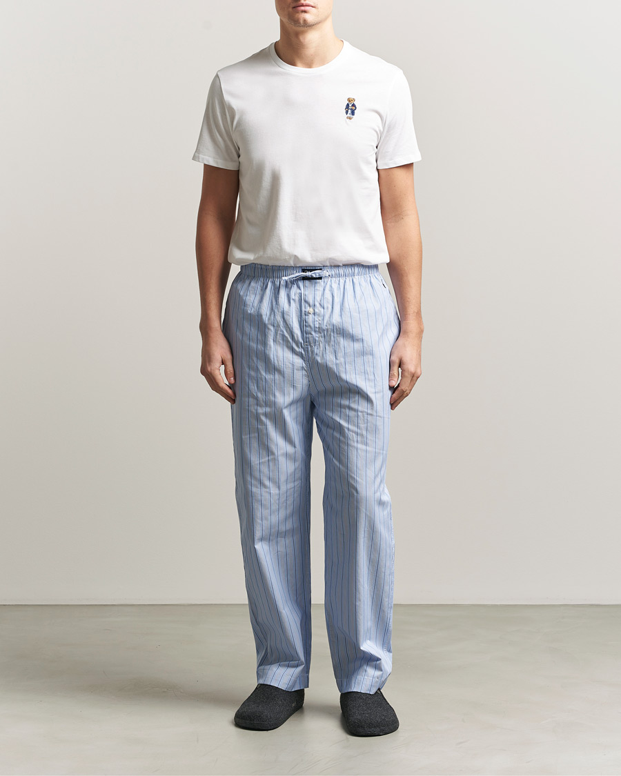 Men | Pyjamas & Robes | Polo Ralph Lauren | Cotton Pyjama Set Andrew Stripe/White