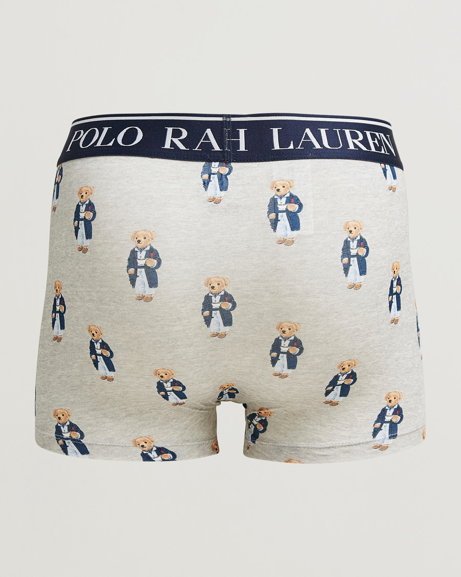 Men | Underwear & Socks | Polo Ralph Lauren | 2-Pack Cotton Trunk Navy/Taylor Heather