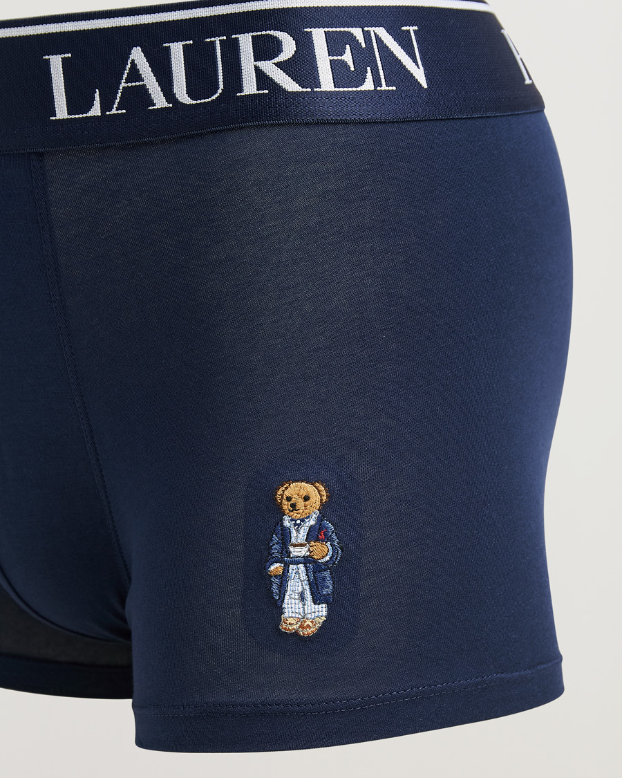 Men | Underwear & Socks | Polo Ralph Lauren | 2-Pack Cotton Trunk Navy/Taylor Heather