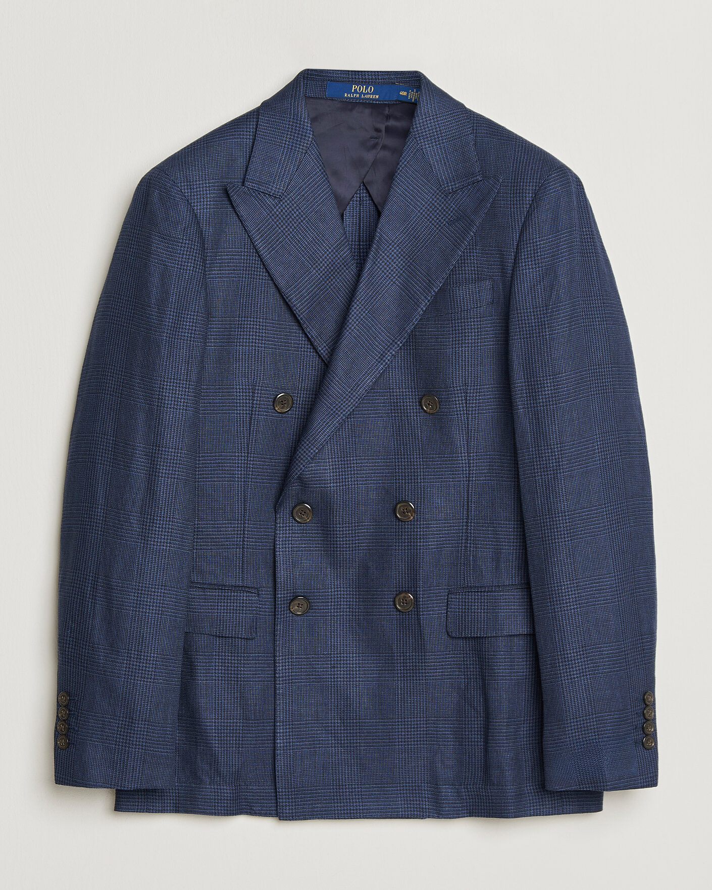 Men | Blazers | Polo Ralph Lauren | Mini Glenplaid DB Blazer Spring Navy