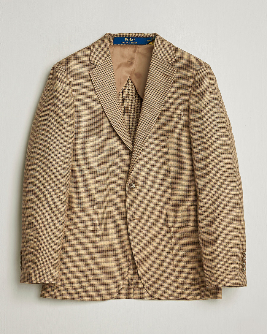 Men | Blazers | Polo Ralph Lauren | Mini Guncheck Blazer Camel Multi