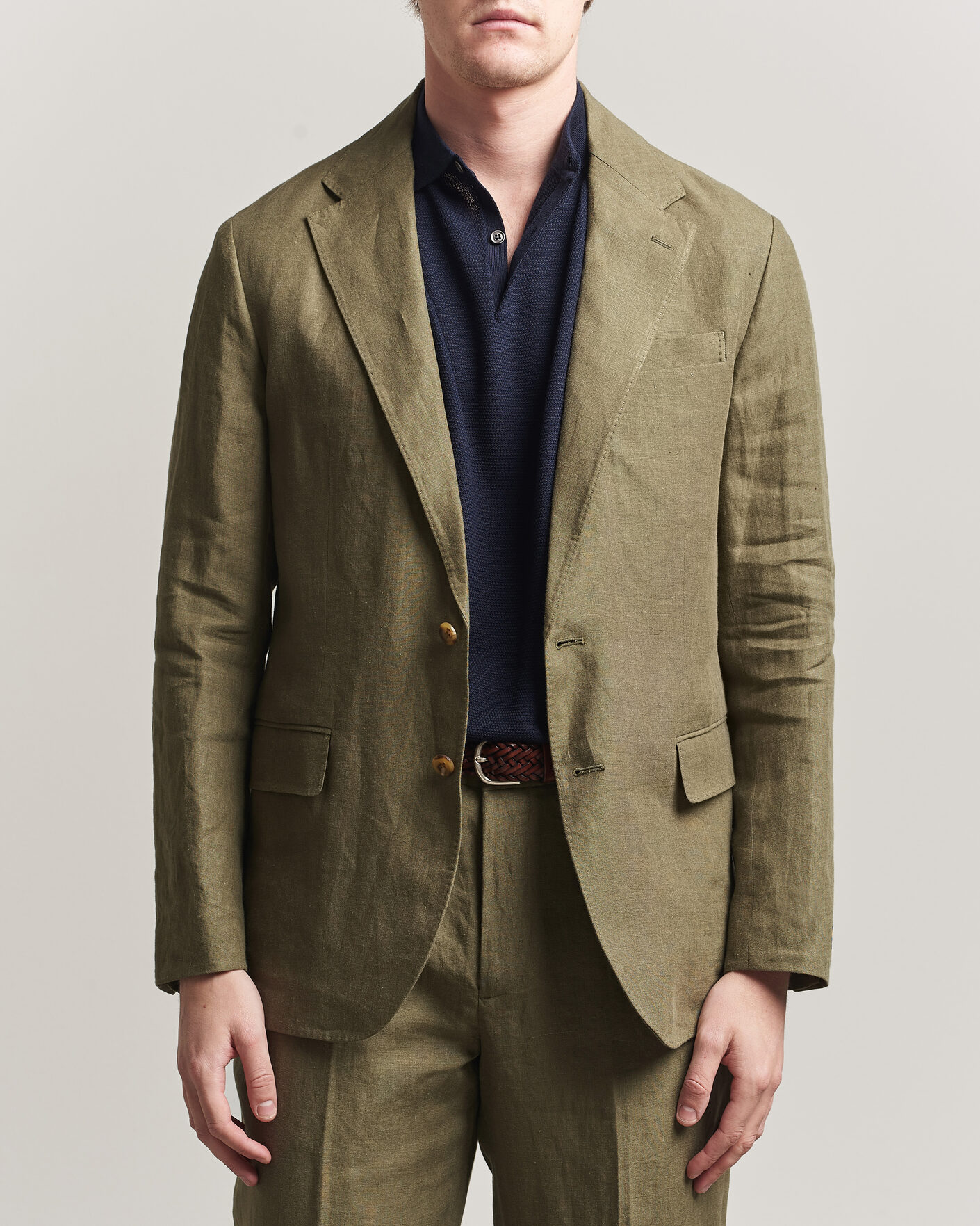 LAUREN RALPH LAUREN テーラードジャケット オリーブ 42L. Polo Ralph Lauren Linen Sportcoat Basic Olive at CareOfCarl.com