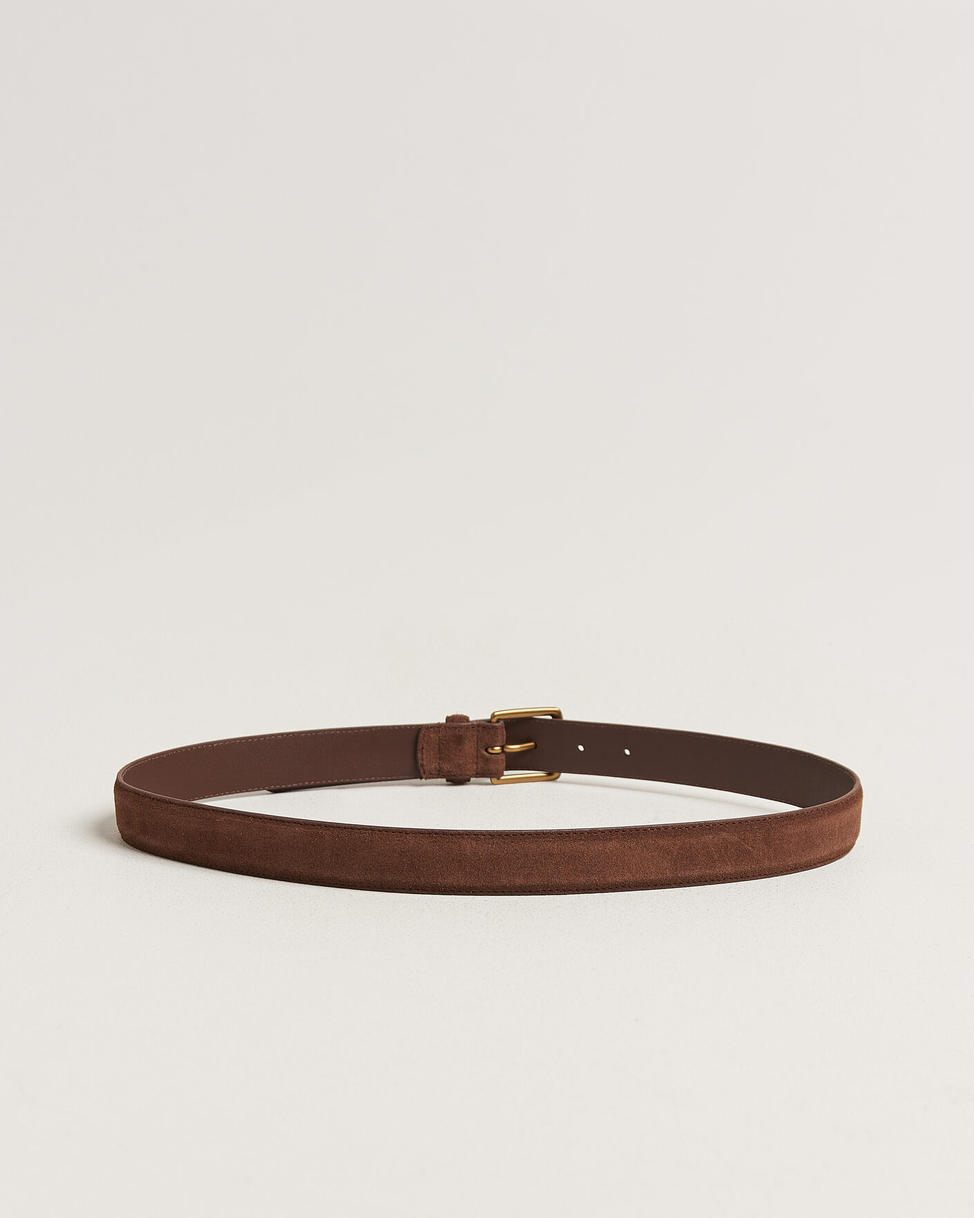 Men | Belts | Polo Ralph Lauren | Suede Belt Dark Brown