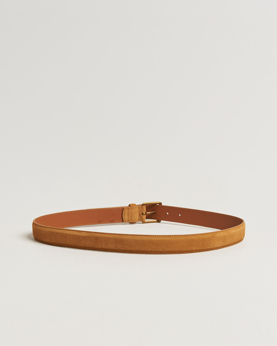Men | Belts | Polo Ralph Lauren | Suede Belt Tan