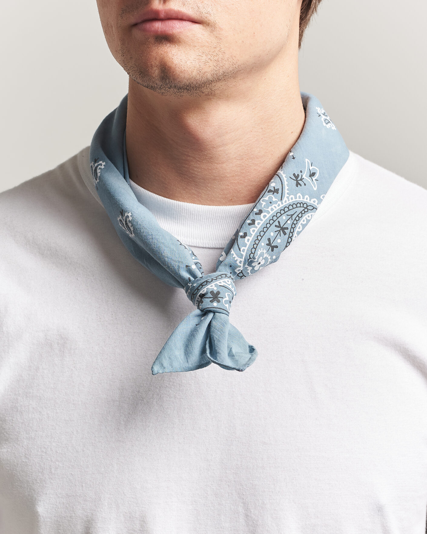 Men | Dress Scarves | Polo Ralph Lauren | Cotton Printed Bandana Vessle Blue