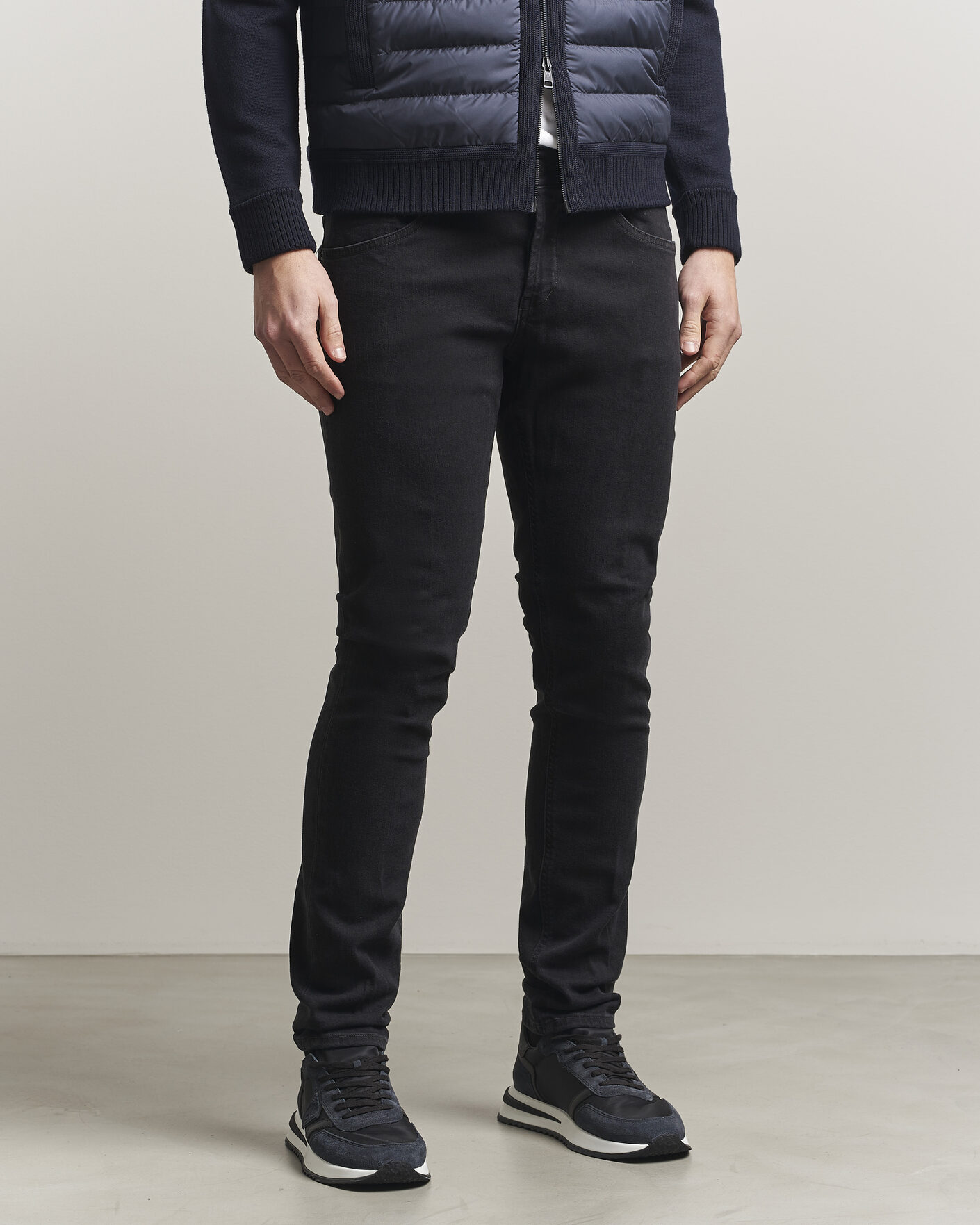 Men | Jeans | Dondup | George Jeans Washed Black