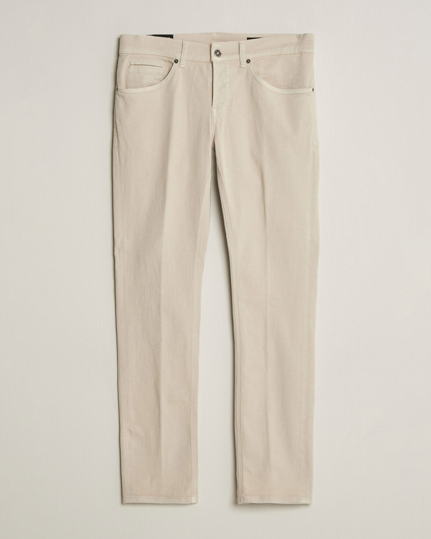 Men | Trousers | Dondup | George Bullstretch 5-Pocket Pants Beige