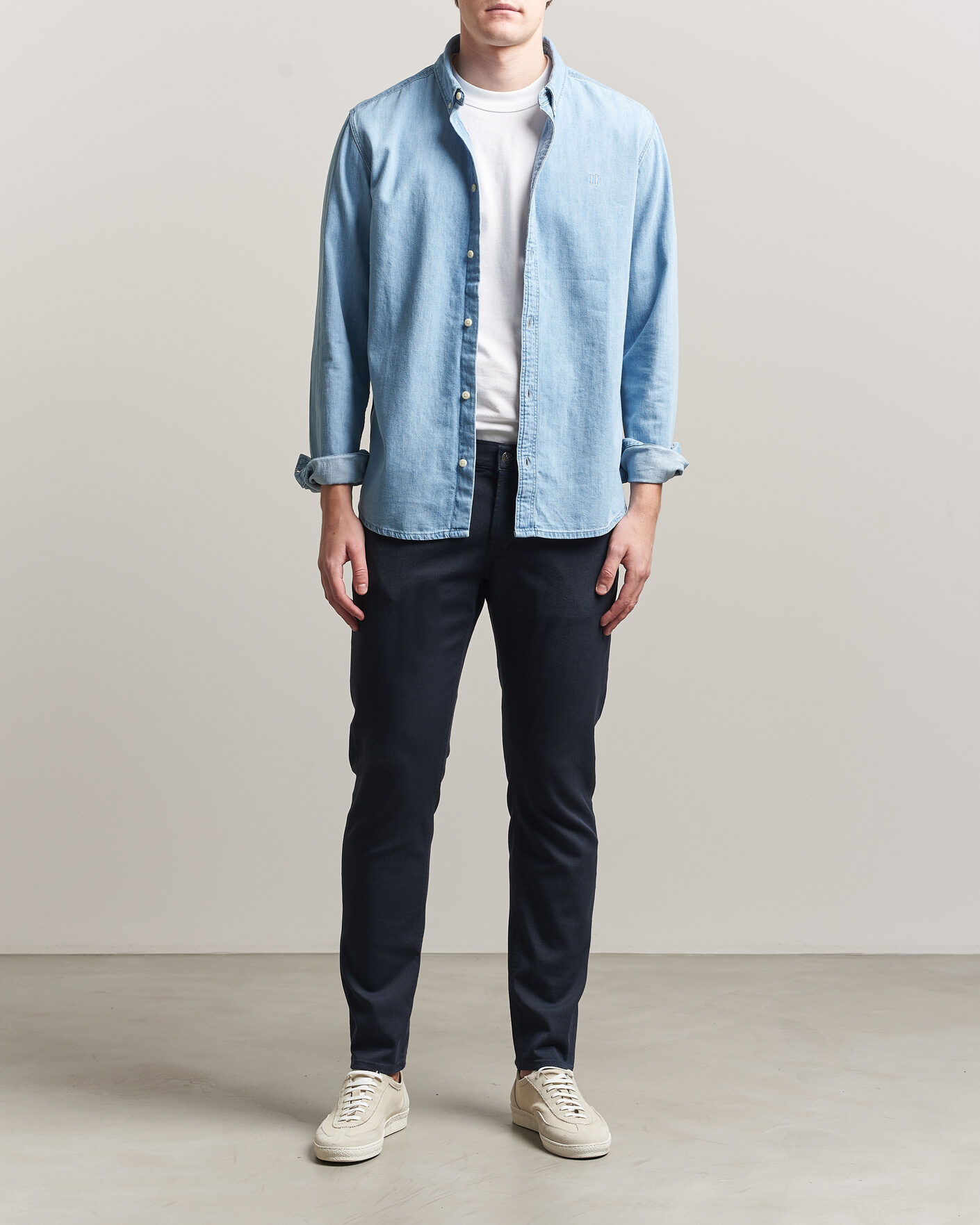 Men | Jeans | Dondup | George Bullstretch 5-Pocket Pants Navy