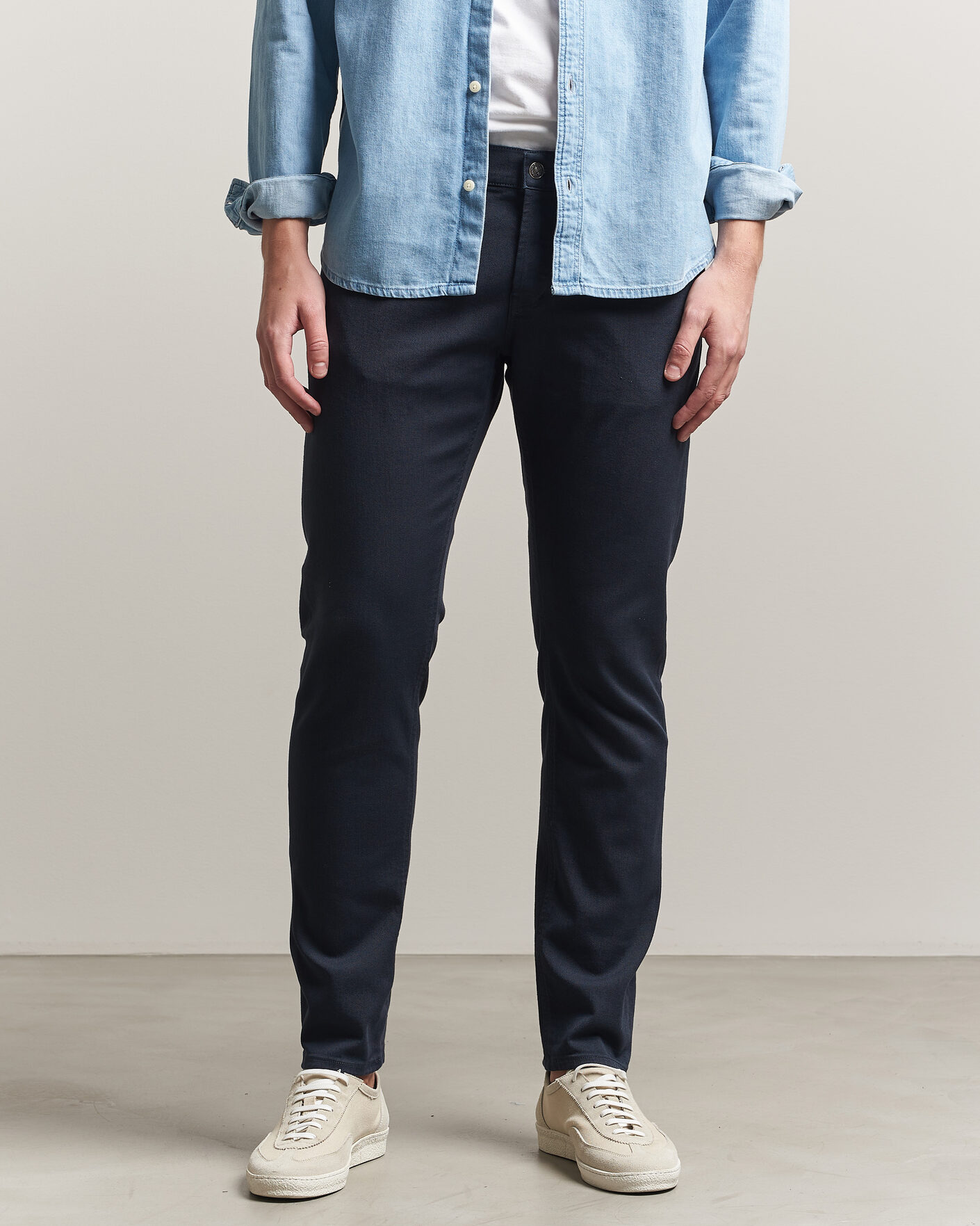 Men | Jeans | Dondup | George Bullstretch 5-Pocket Pants Navy