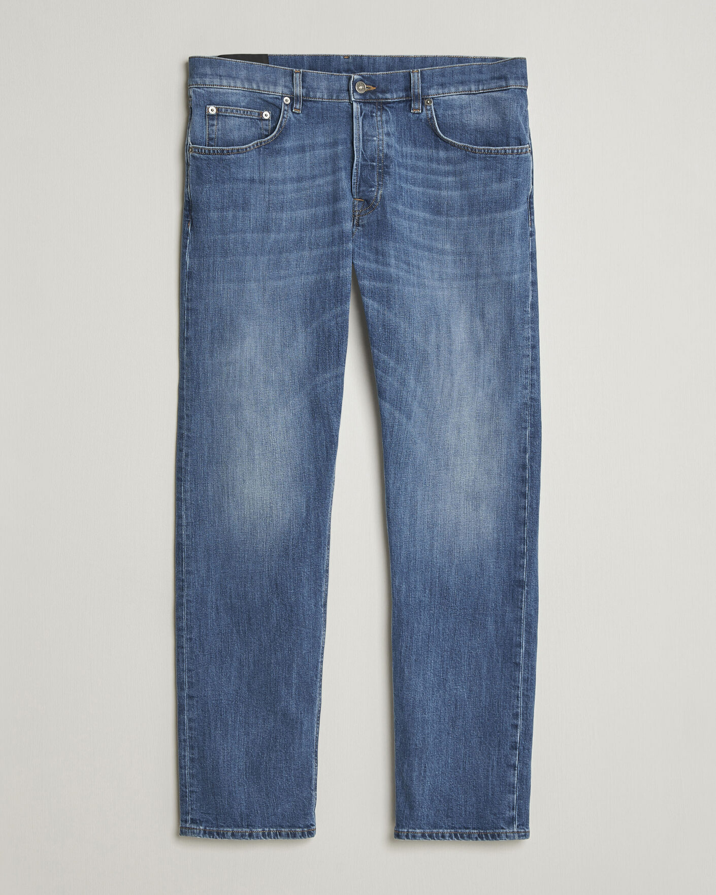 Men | Trousers | Dondup | Icon Regular Fit Jeans Medium Blue