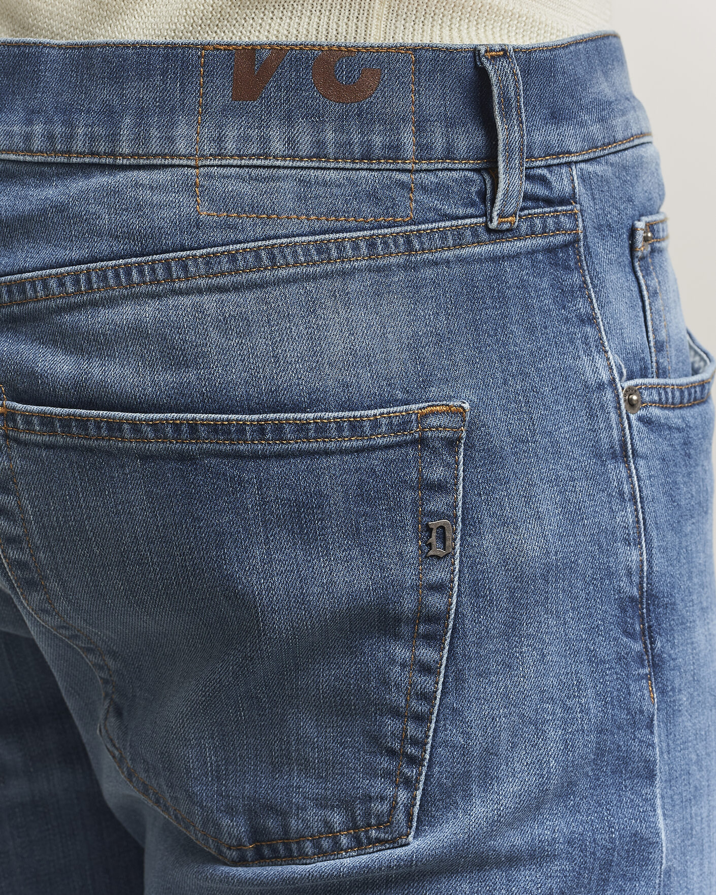 Men | Trousers | Dondup | Icon Regular Fit Jeans Medium Blue