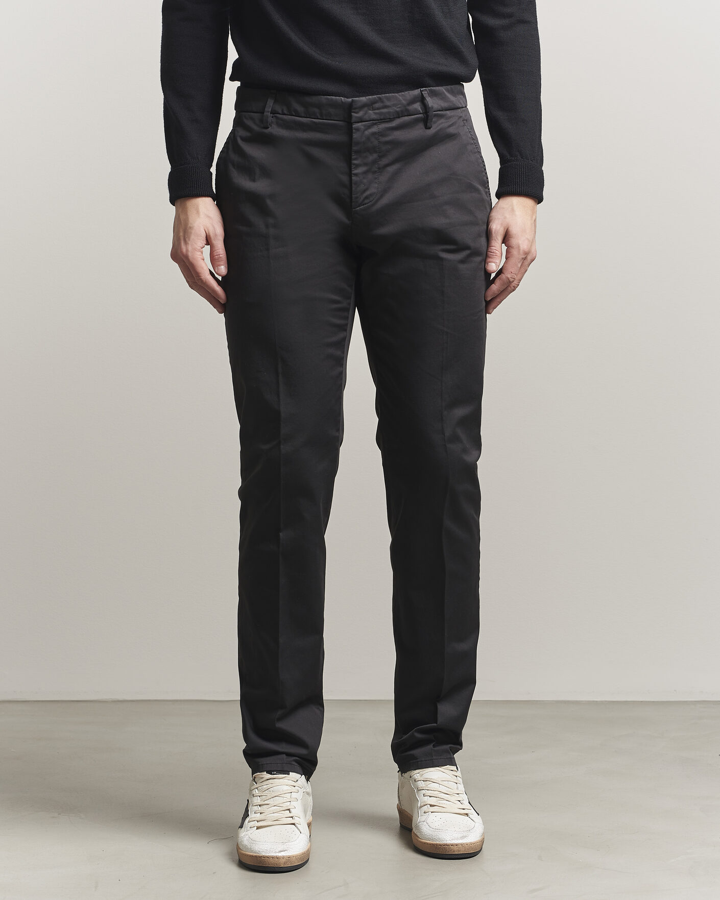 Men | Trousers | Dondup | Spiritisimo Cotton Chinos Black