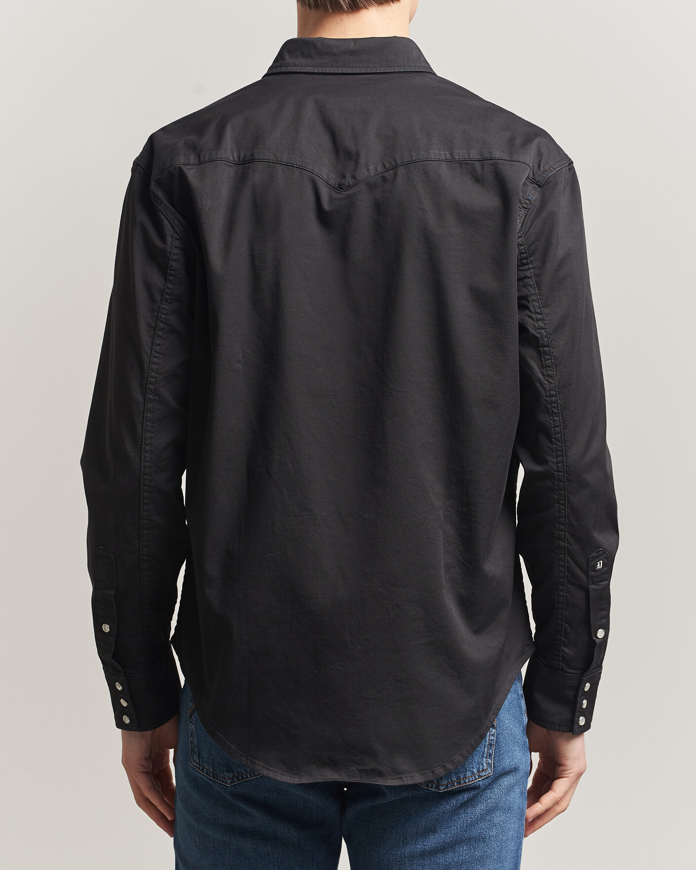 Men | Shirts | Dondup | Regular Fit Shirt Washed Black