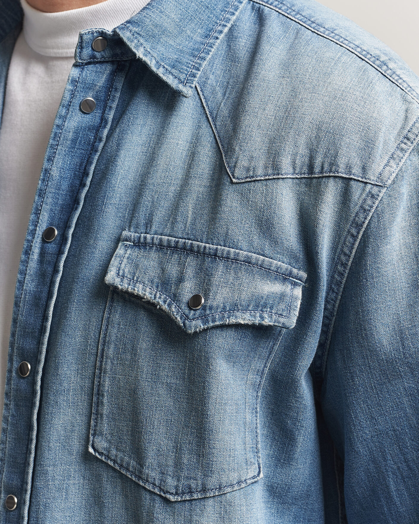 Men | Shirts | Dondup | Regular Fit Denim Shirt Medium Blue