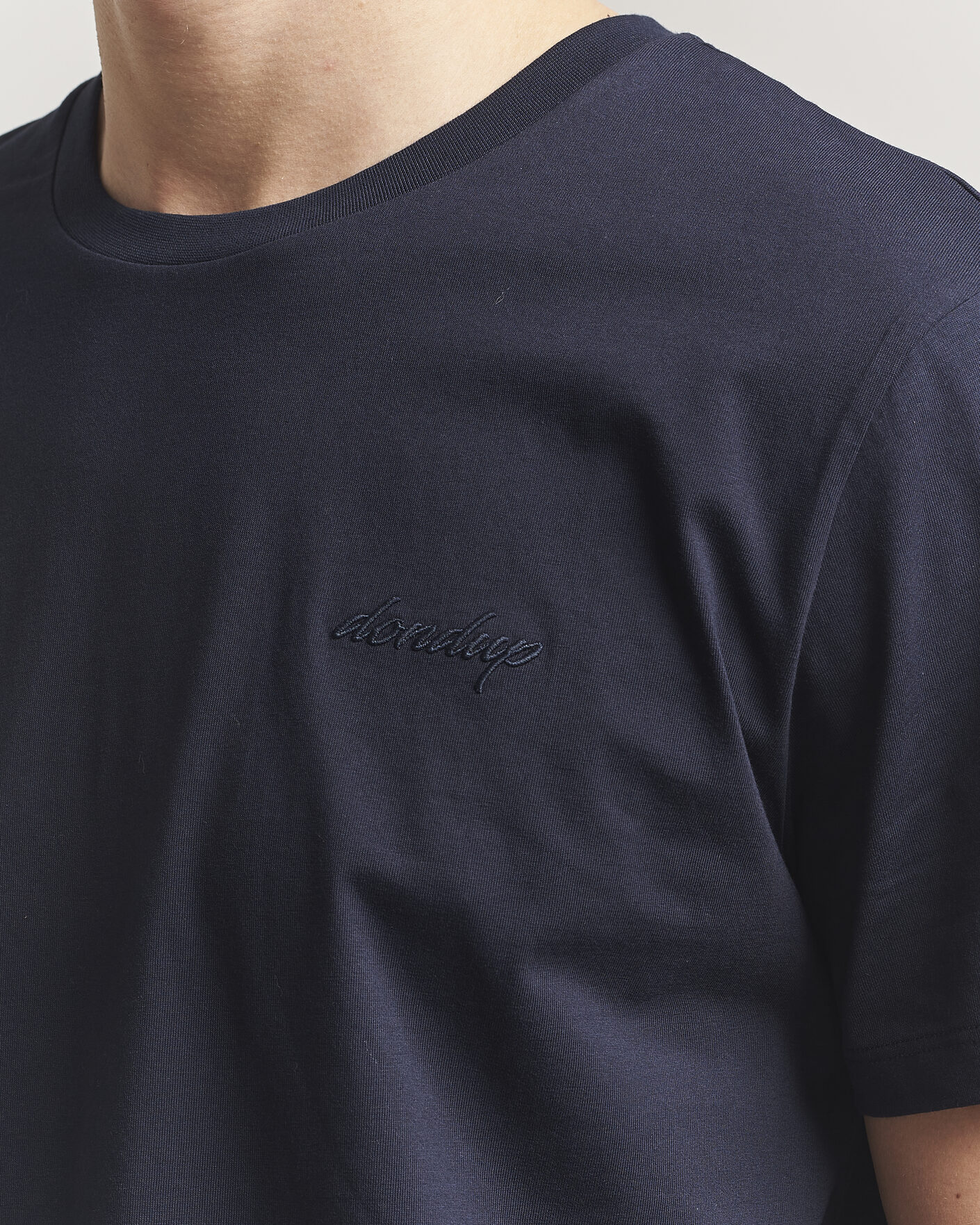 Men | T-Shirts | Dondup | Logo Crew Neck T-Shirt Navy