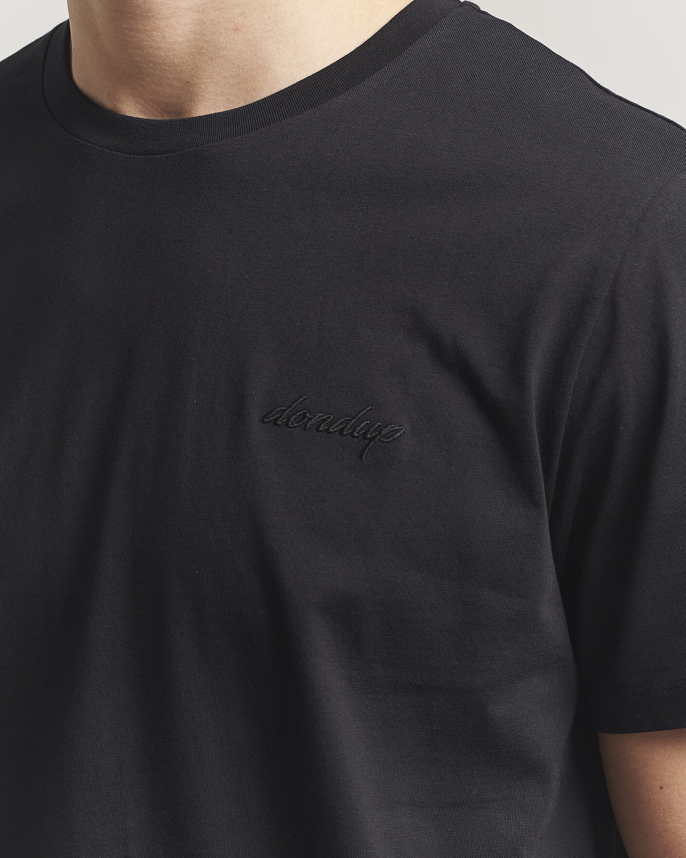 Men | T-Shirts | Dondup | Logo Crew Neck T-Shirt Black