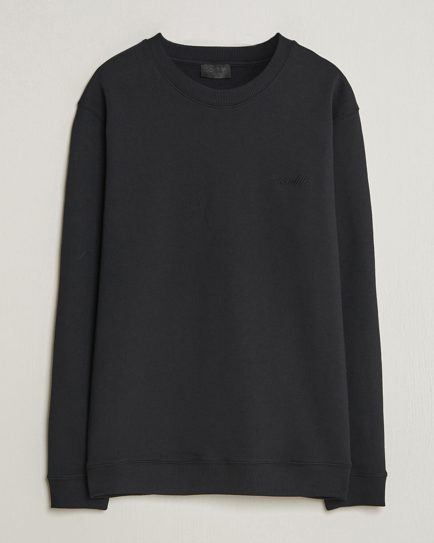 Men | Sweaters & Knitwear | Dondup | Logo Crew Neck Sweatshirt Black