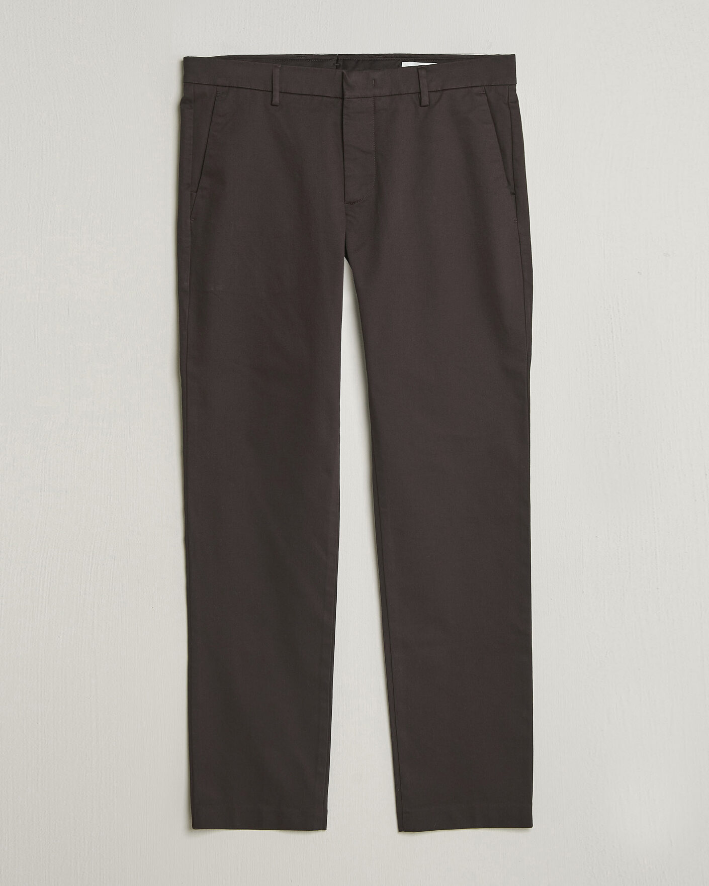 Men | Trousers | NN07 | Theo Regular Fit Stretch Chinos Deep Truffle