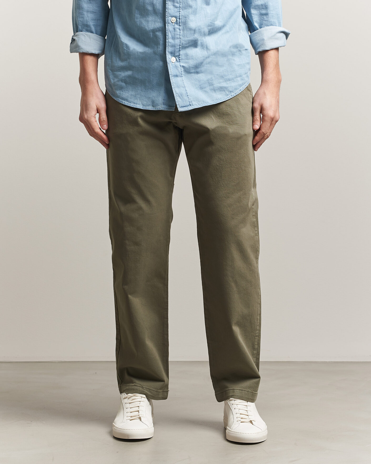Men | Trousers | NN07 | Aden Regular Fit Chinos Capers Green