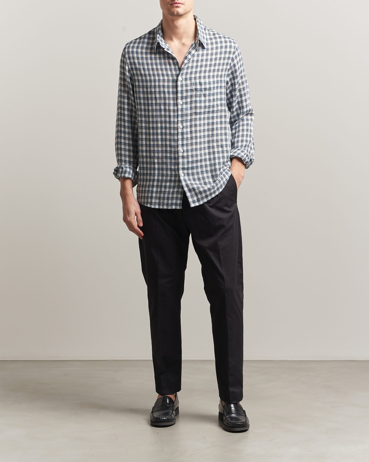 Men | Trousers | NN07 | Bill Pleated Trousers Black