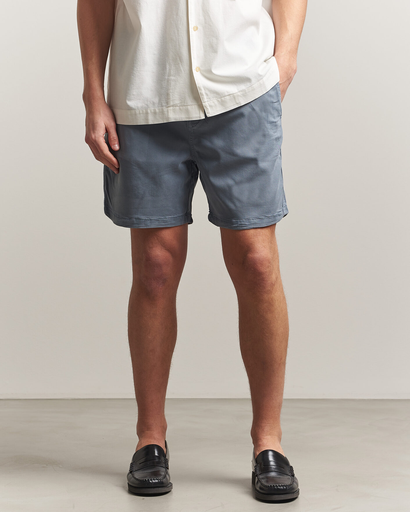 Men | Shorts | NN07 | Gregor Drawstring Shorts Stone Blue