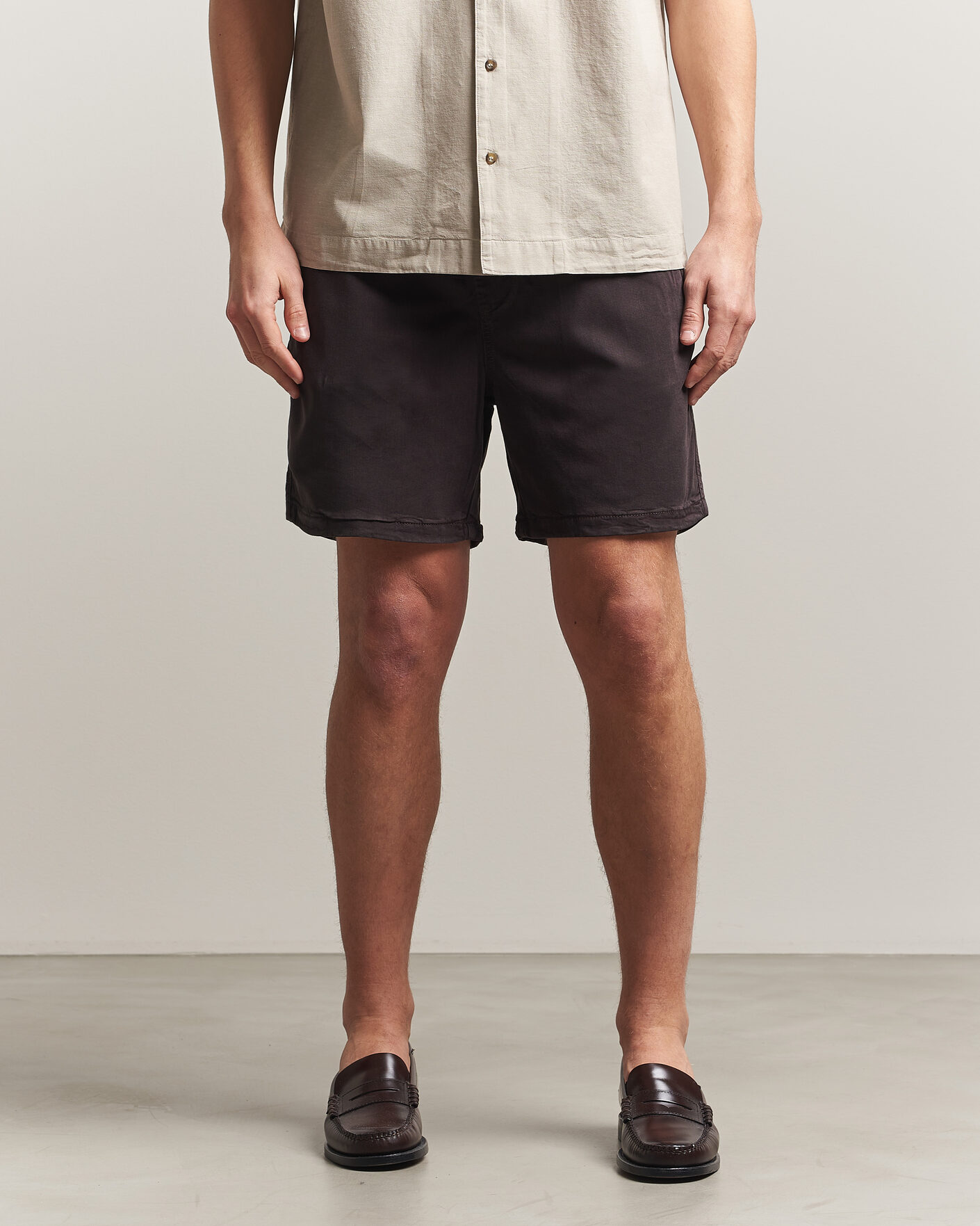 NN07 Gregor Drawstring Shorts Deep Truffle at CareOfCarl.com