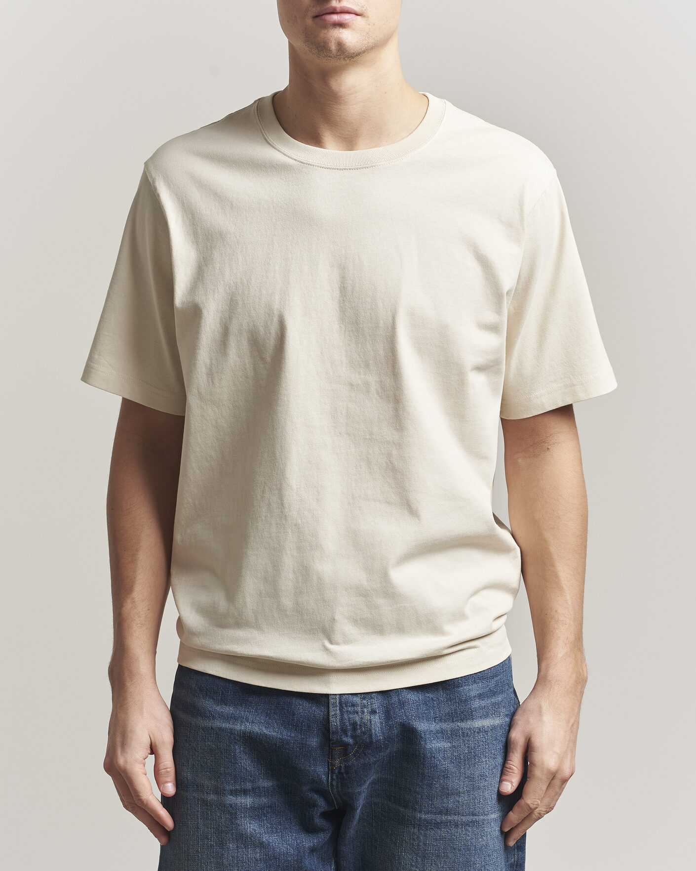 Men | T-Shirts | NN07 | Jett Washed Printed Crew Neck T-Shirt Ivory