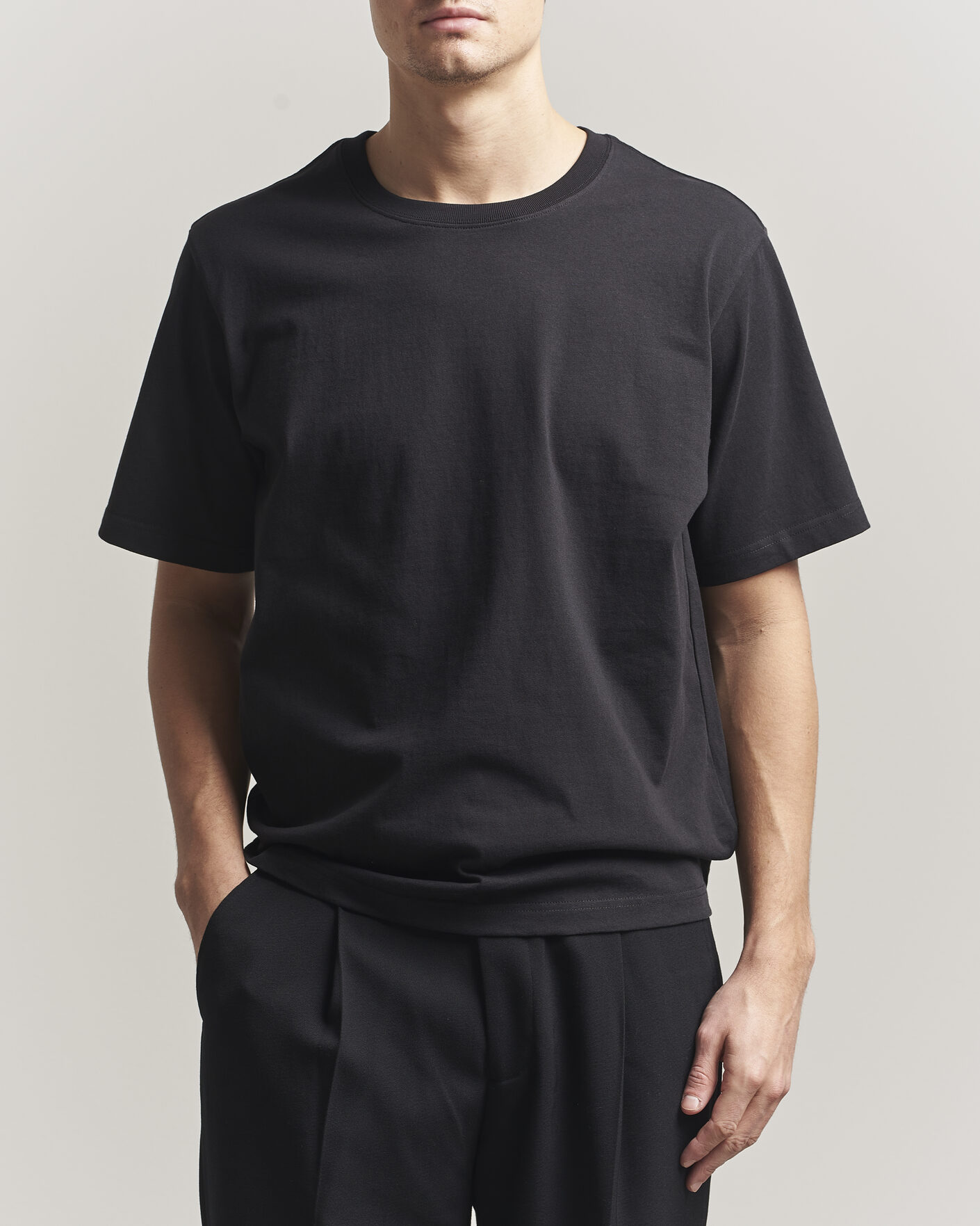 Men | T-Shirts | NN07 | Jett Washed Printed Crew Neck T-Shirt Black