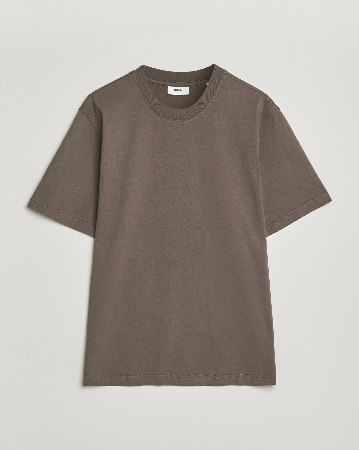 Men | T-Shirts | NN07 | Adam Pima Crew Neck T-Shirt Mable Husk