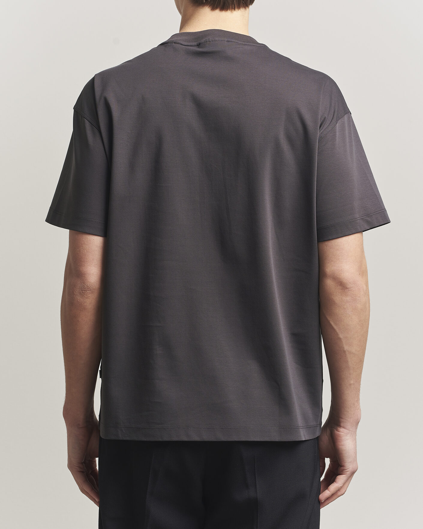 NN07 Lionel Mercerized Crew Neck T-Shirt Deep Truffle at