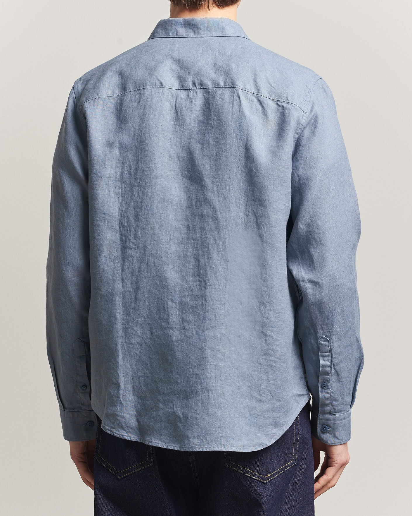 Men | Shirts | NN07 | Enzo Linen Shirt Stone Blue