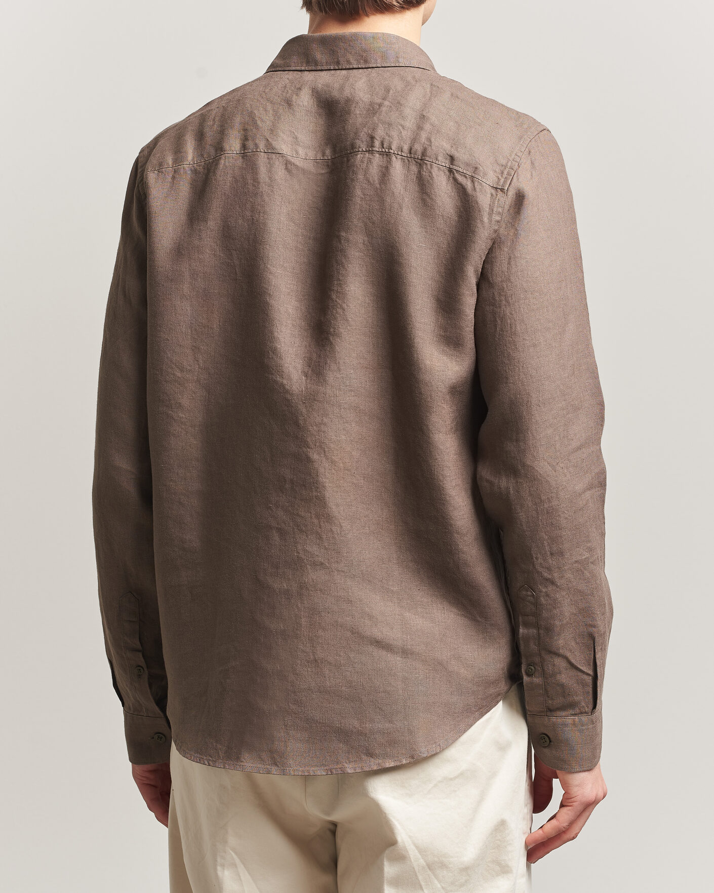 Men | Shirts | NN07 | Enzo Linen Shirt Mable Husk