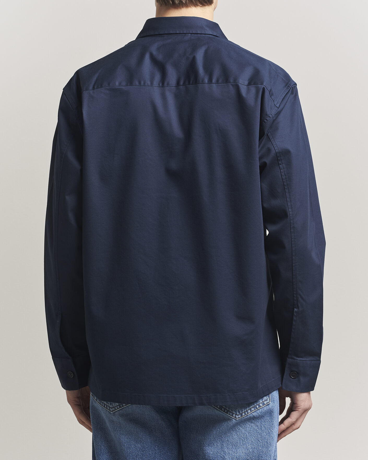 NN07 Freddy Cotton Overshirt Navy Blue at CareOfCarl.com
