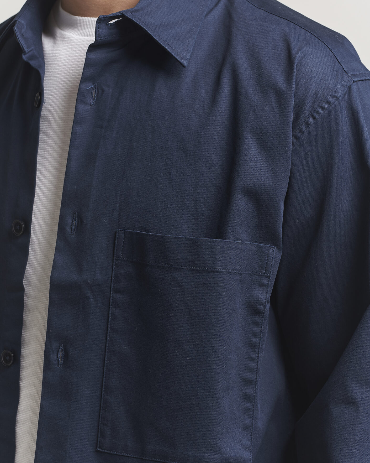Men | Shirts | NN07 | Freddy Cotton Overshirt Navy Blue