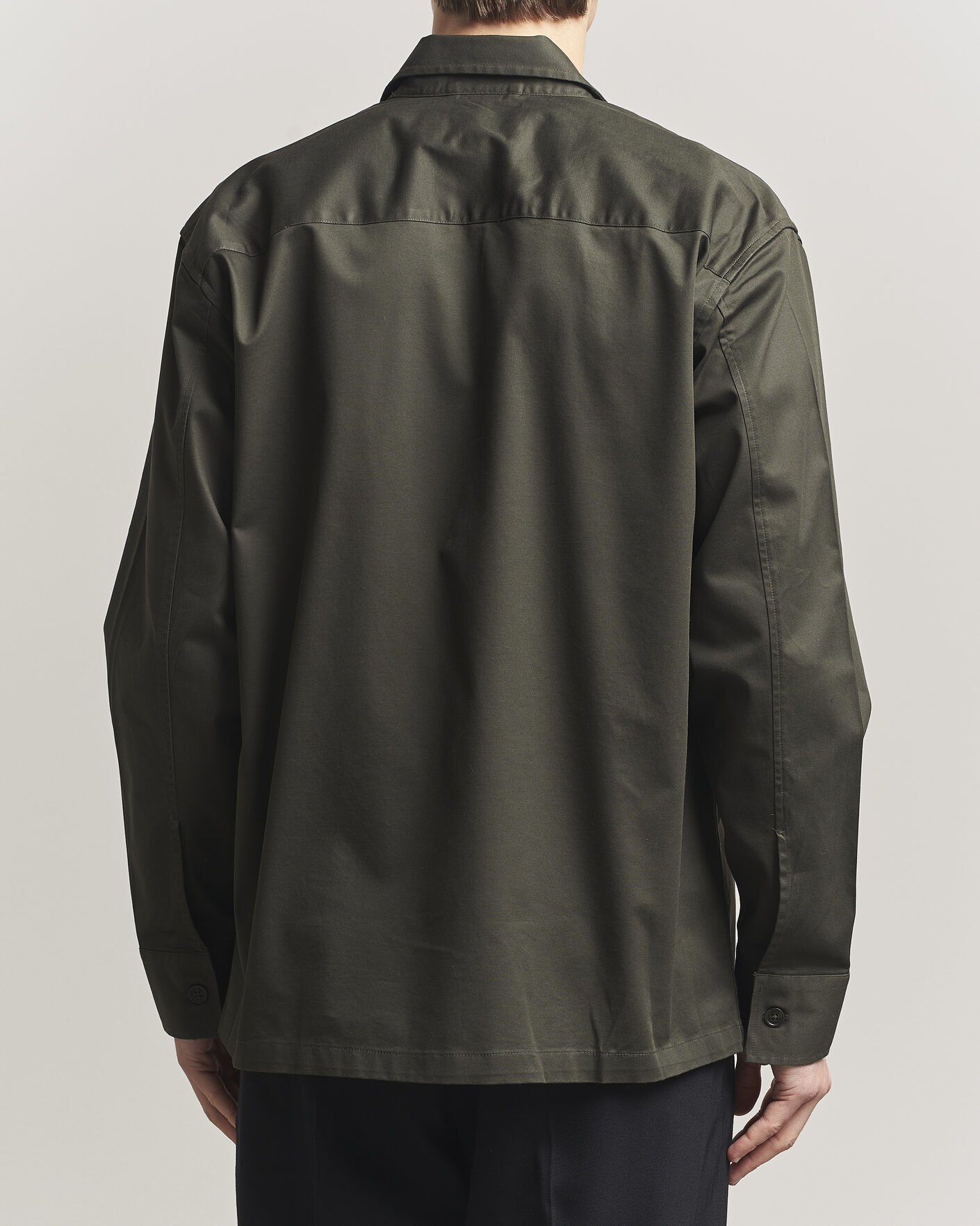 Men | Shirts | NN07 | Freddy Cotton Overshirt Dark Army