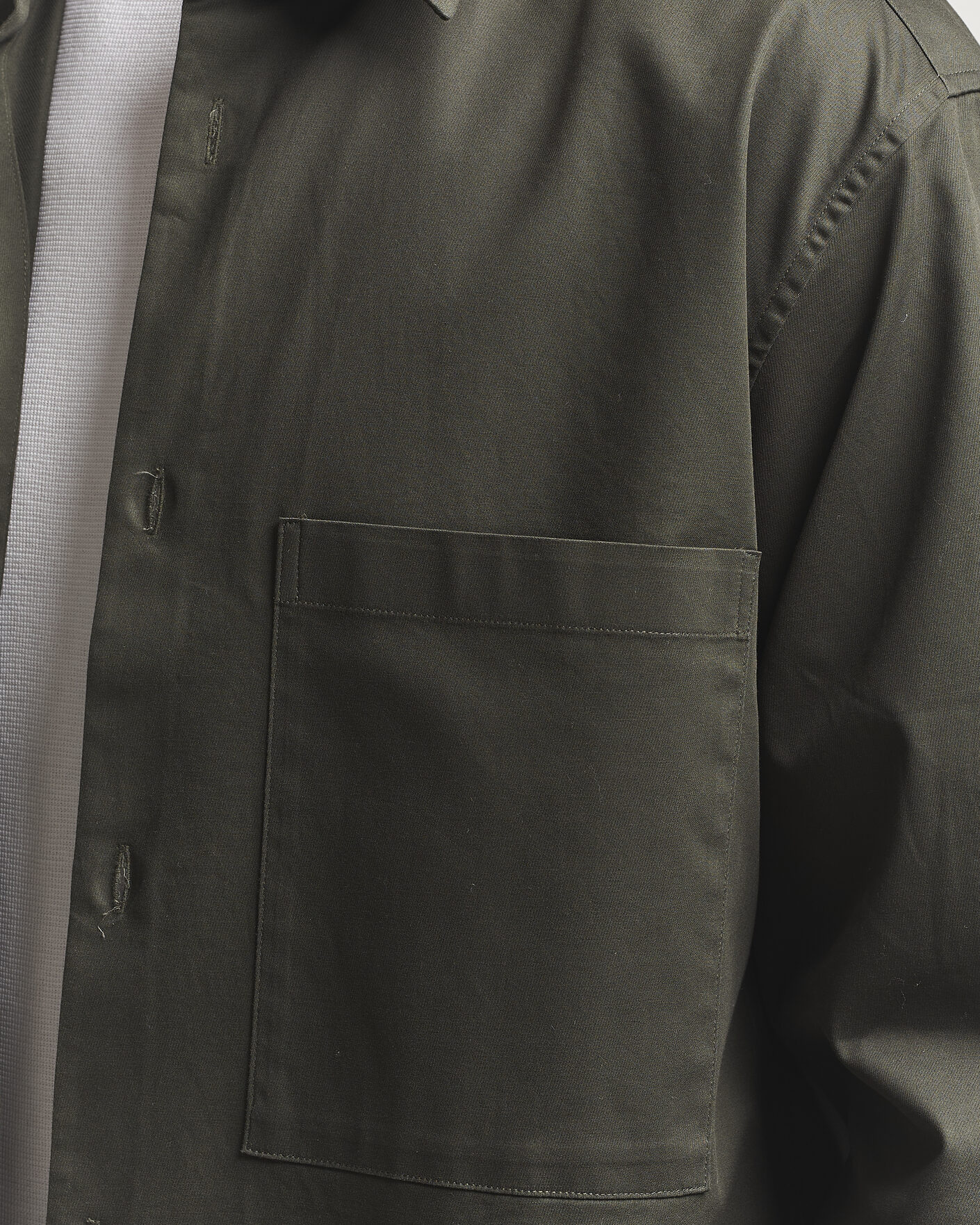 Men | Shirts | NN07 | Freddy Cotton Overshirt Dark Army