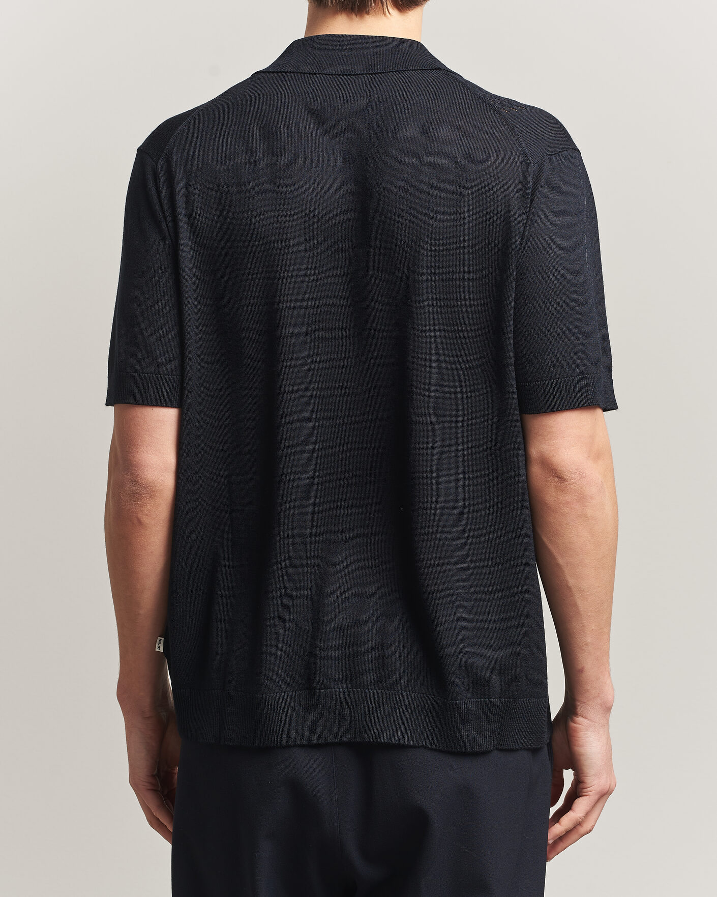 Men | Shirts | NN07 | Thor Knitted Short Sleeve Shirt Deep Navy
