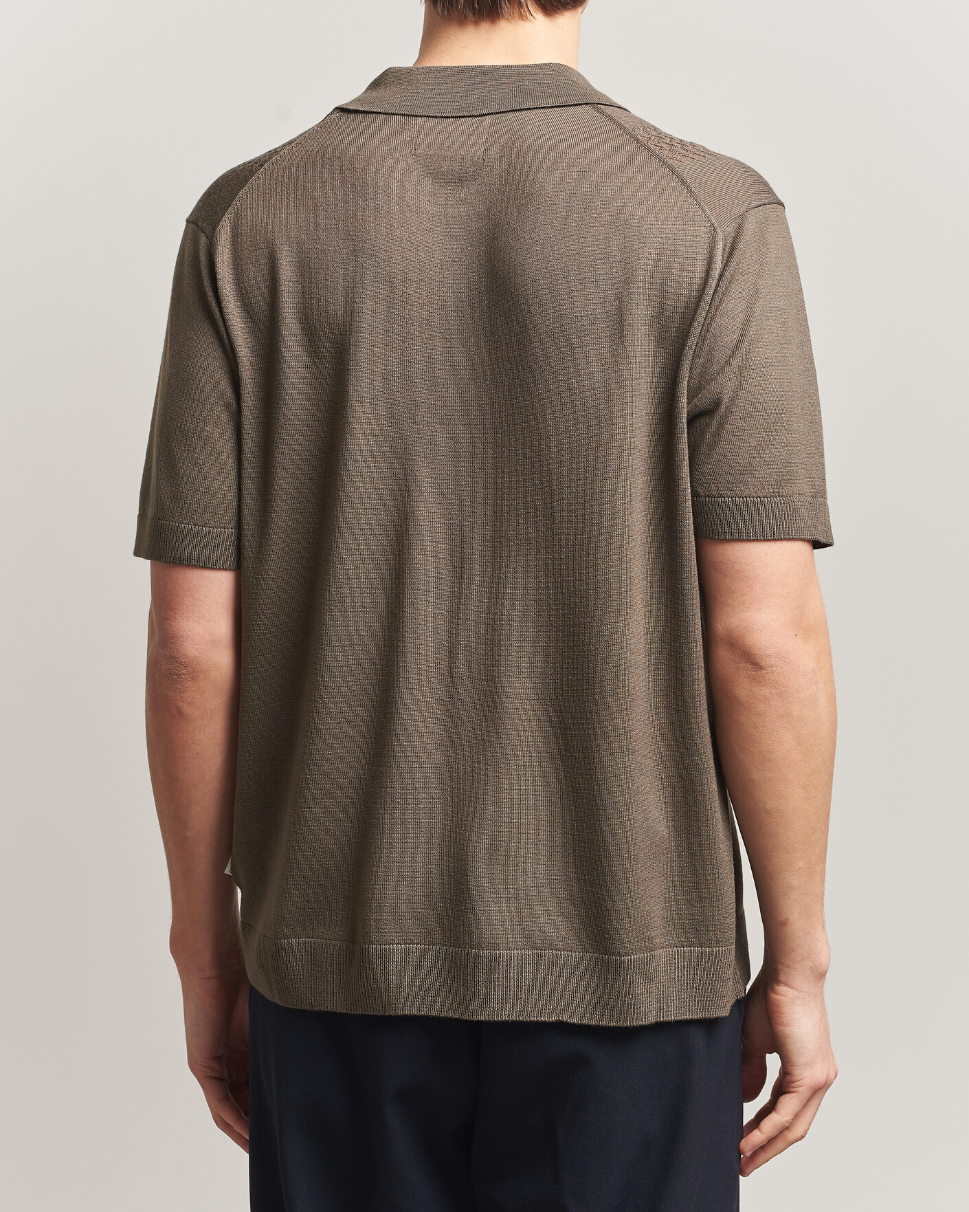 Men | Shirts | NN07 | Thor Knitted Short Sleeve Shirt Mable Husk